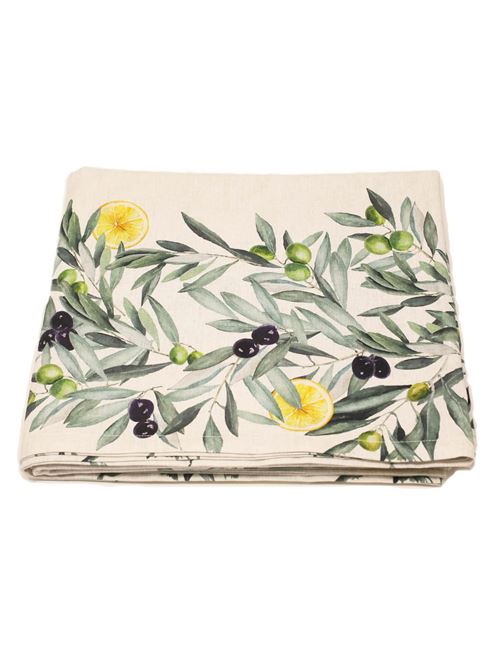 tovaglia con olive 140x240 L'Oasi ceramiche | TOVAGLIAOLIVE140X240OLIVE